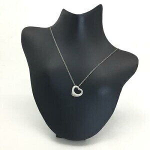 TIFFANY Co Open Heart Necklace Silver Kantei kyoku Naha